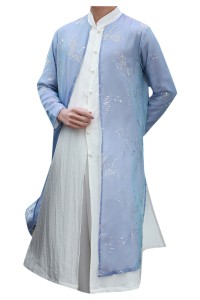 Online order Chinese Tang style linen Hanfu men's Chinese Style Men's suit robe Zen clothes ancient clothes Taoist robe Kungfu SHIRT CREW drama clothes shawl top SKF003 detail view-7